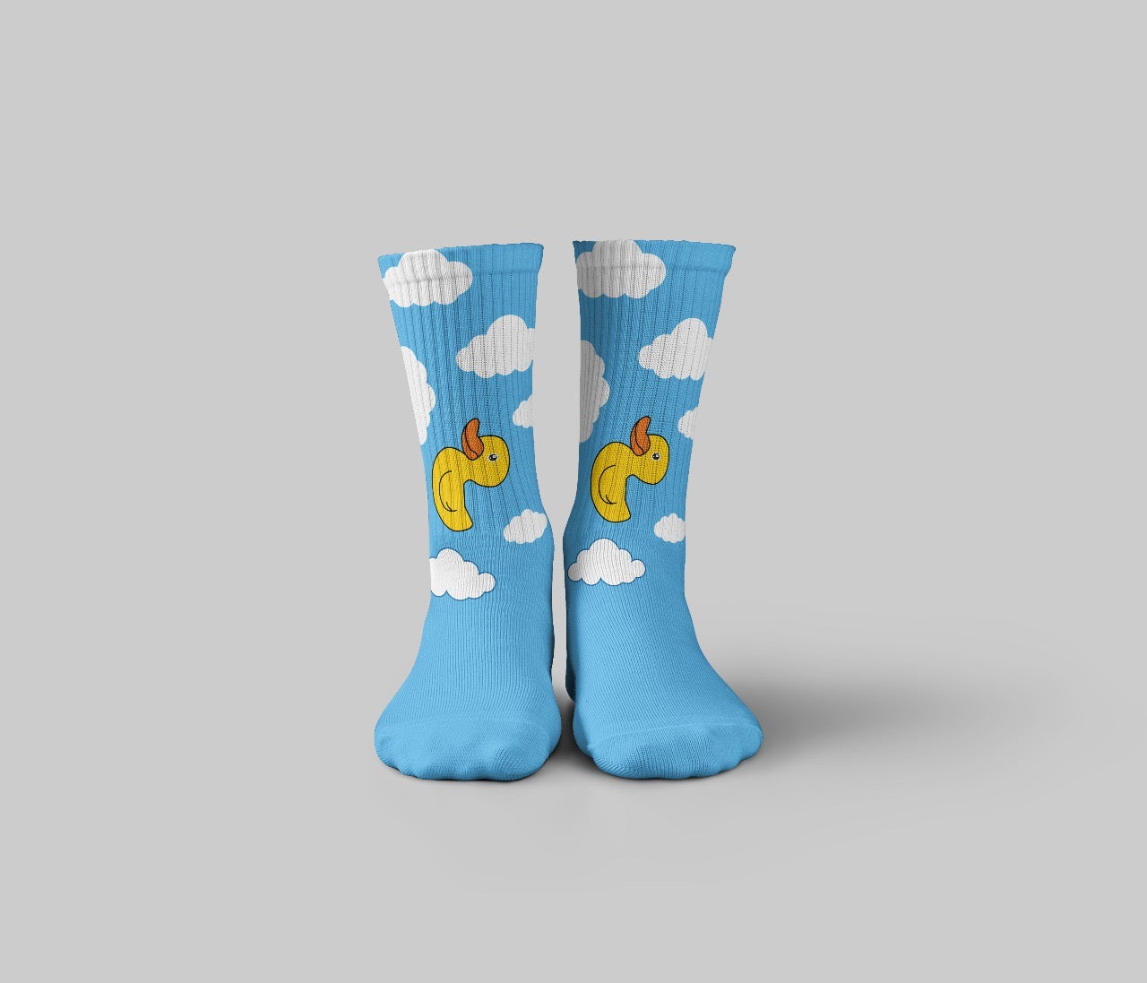 Cotton Printed Crew Socks – Multicolor