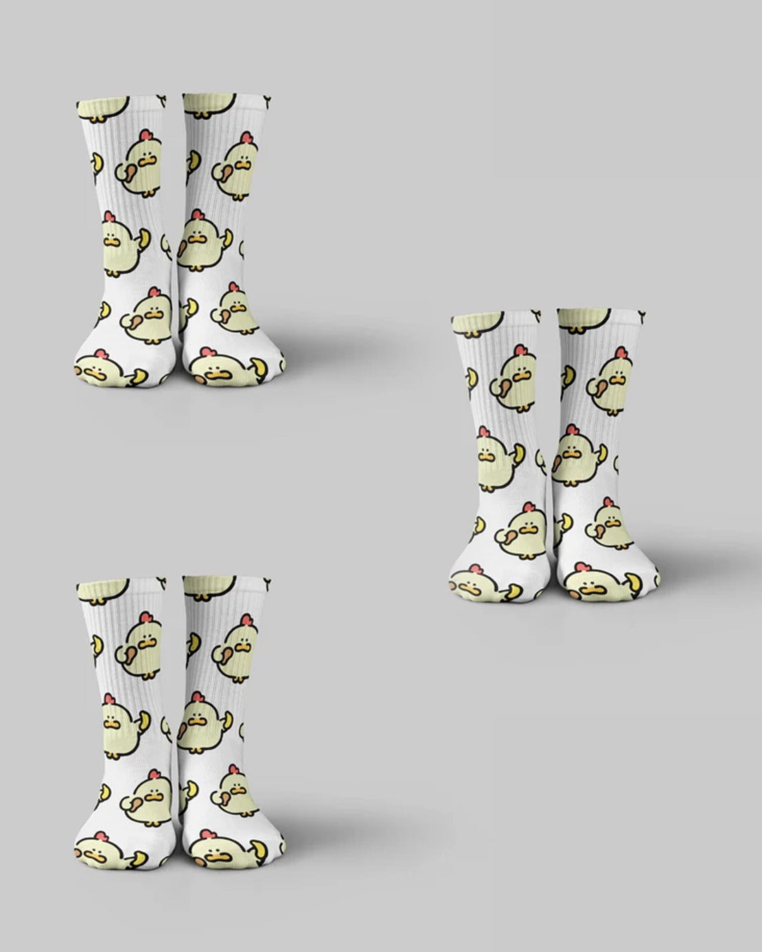 Set 3 of Yellow Chicken