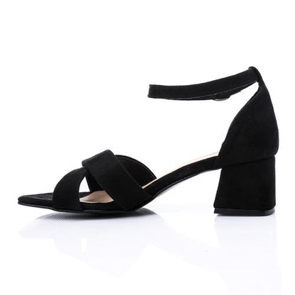 Cross Seude Sandal