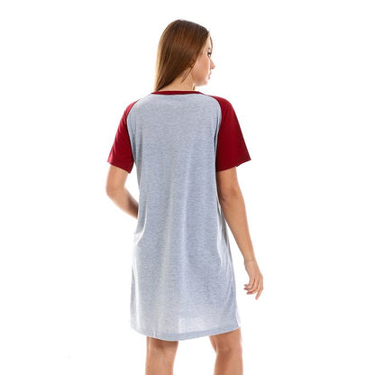 Raglan Sleeves Printed Sleepshirt