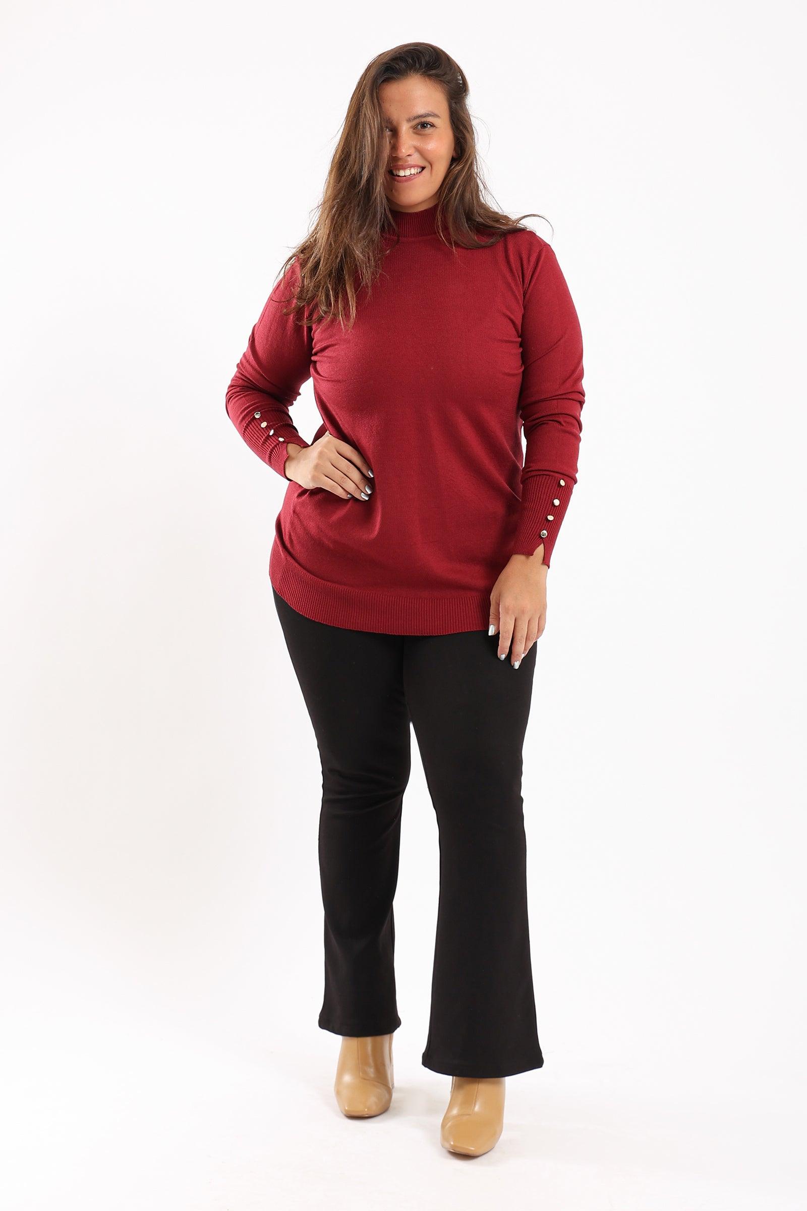 4 Buttoned Cuffs Pullover - Clue Wear