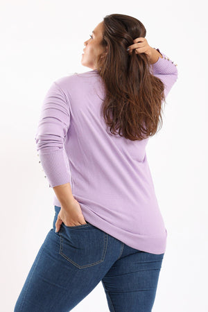 4 Buttoned Cuffs Pullover - Clue Wear