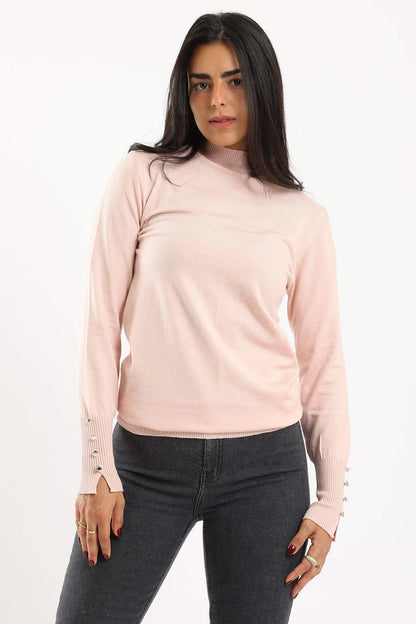 4 Buttoned Sleeves Pullover - Carina - ÙƒØ§Ø±ÙŠÙ†Ø§