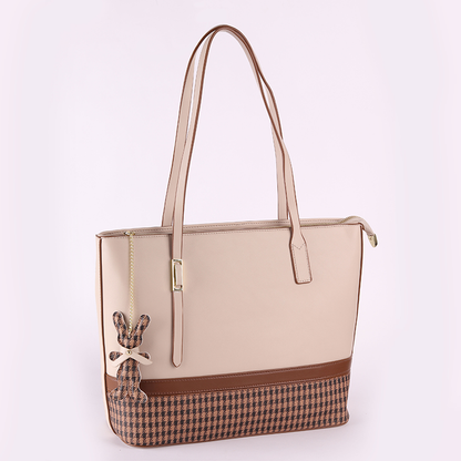 Shoulder Bag With Checkered Patterned