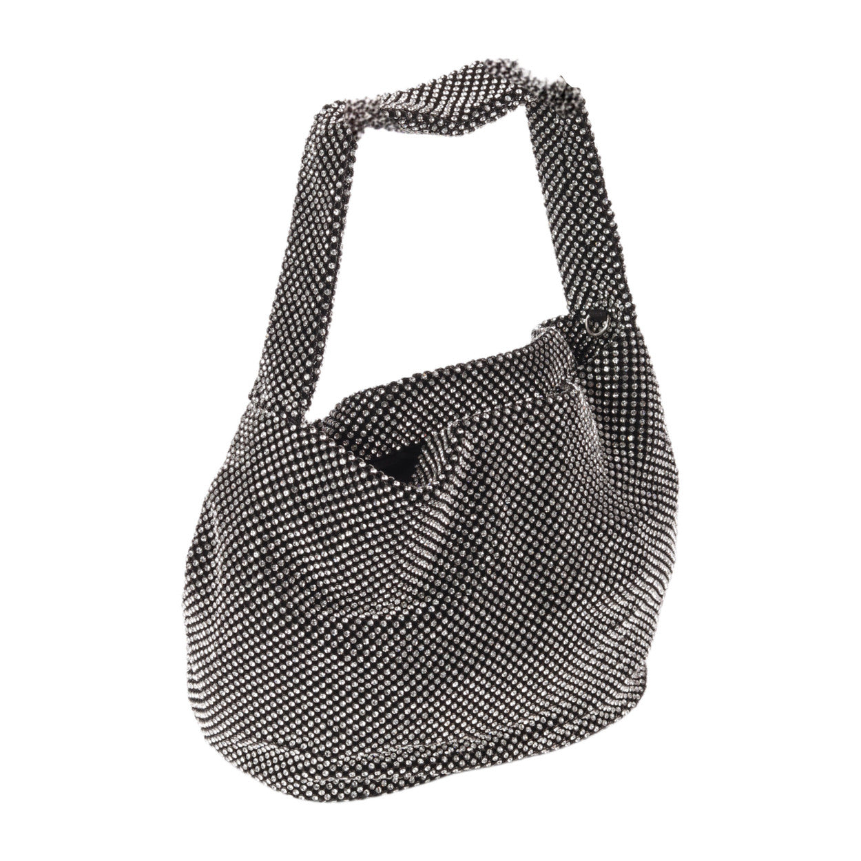 Soiree Handbag With Modern Design And Spacious Space With Rhinestones Embellishments