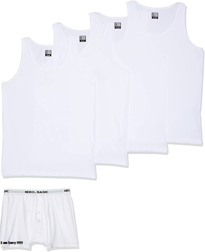 Bundle Pack Of 4 Tank Top With Free Boxer