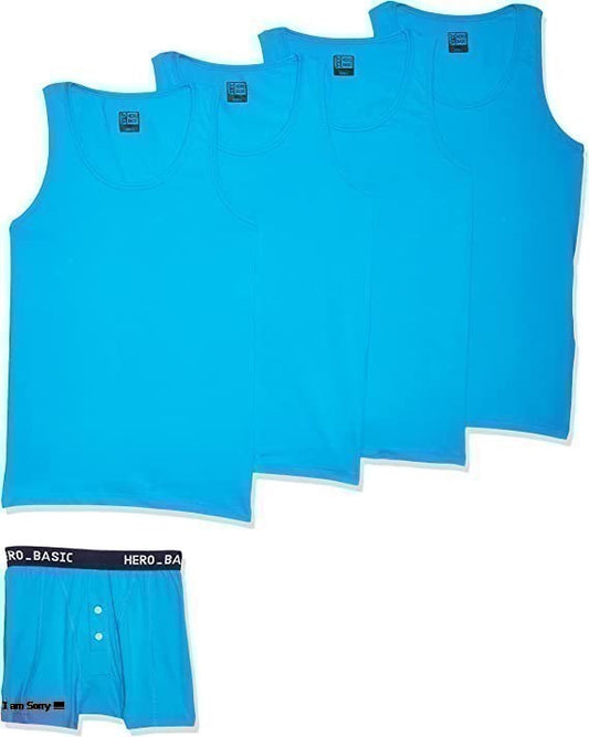 Bundle Pack Of 4 Tank Top With Free Boxer