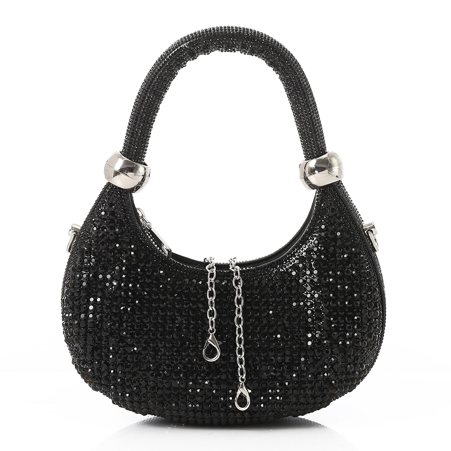 Crystal Luxe Handbag - Black