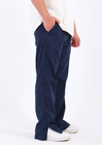 Gabardine Split Hem Pants