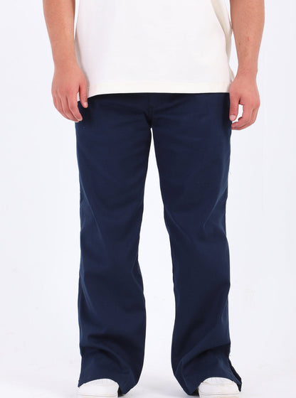 Gabardine Split Hem Pants