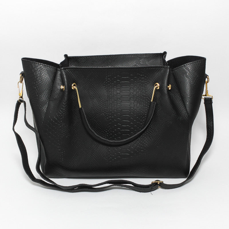 Glitter Women Cross Bag - Black