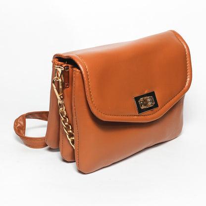 Glitter Women Cross Bag - Camel