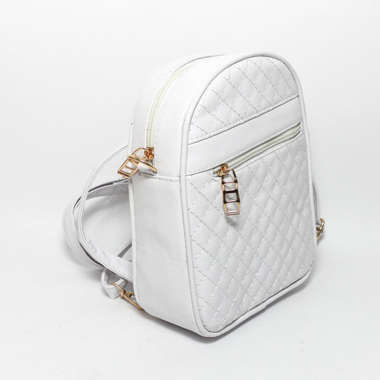 Glitter Women Back Bag - White