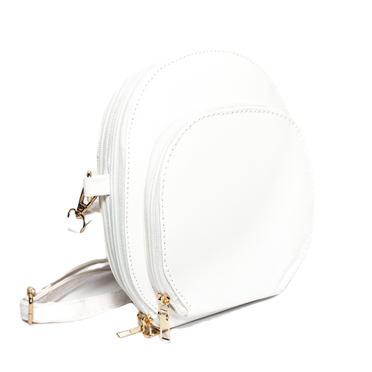 Glitter Women Cross bag - white