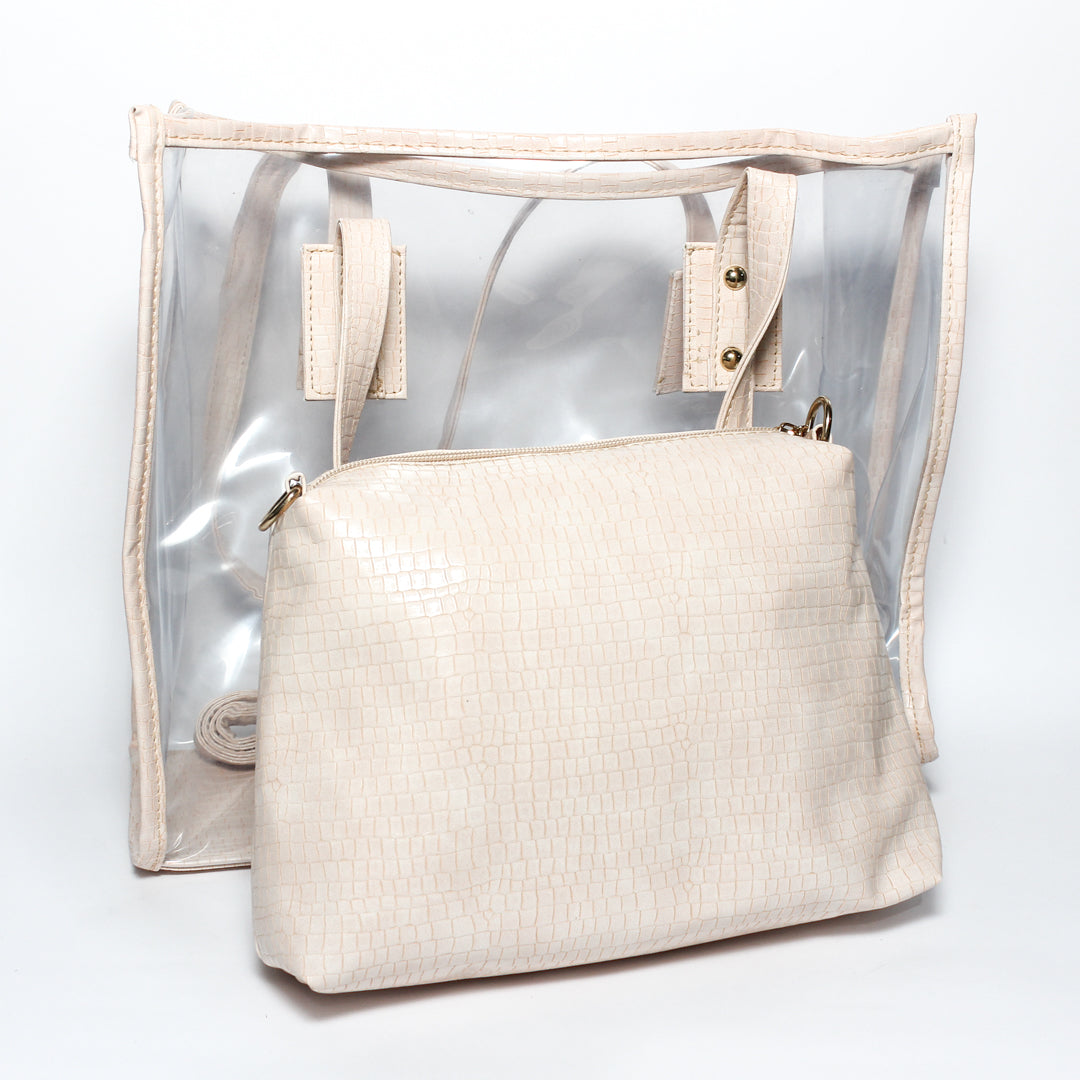 Glitter Women Summer Bag - Beige