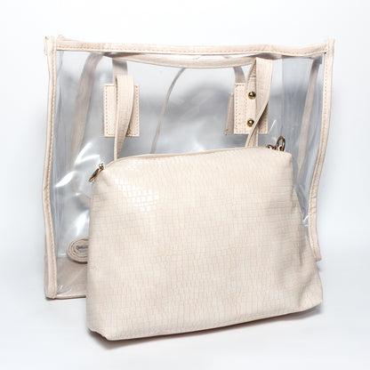 Glitter Women Summer Bag - Beige