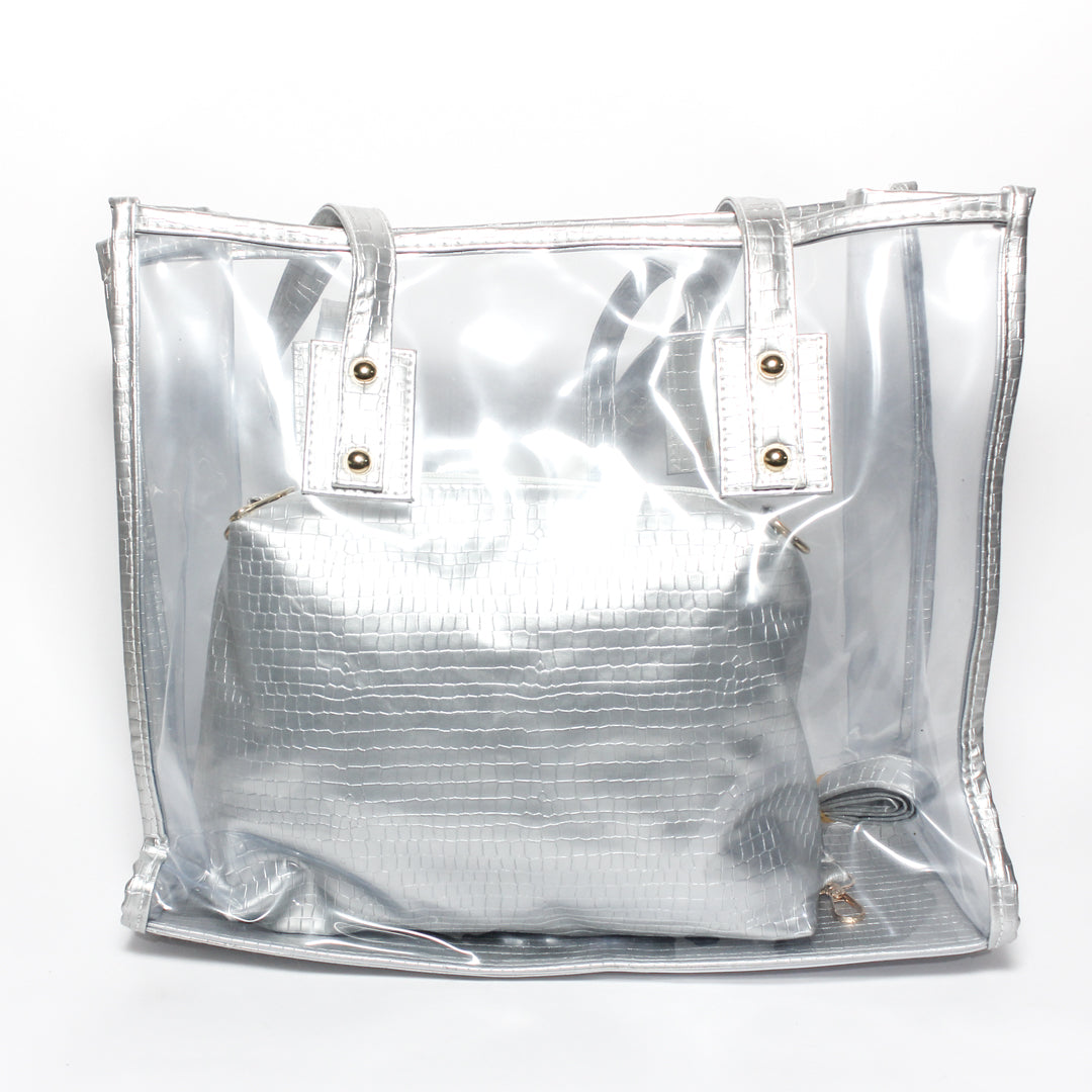 Glitter Women Summer Bag - Silver