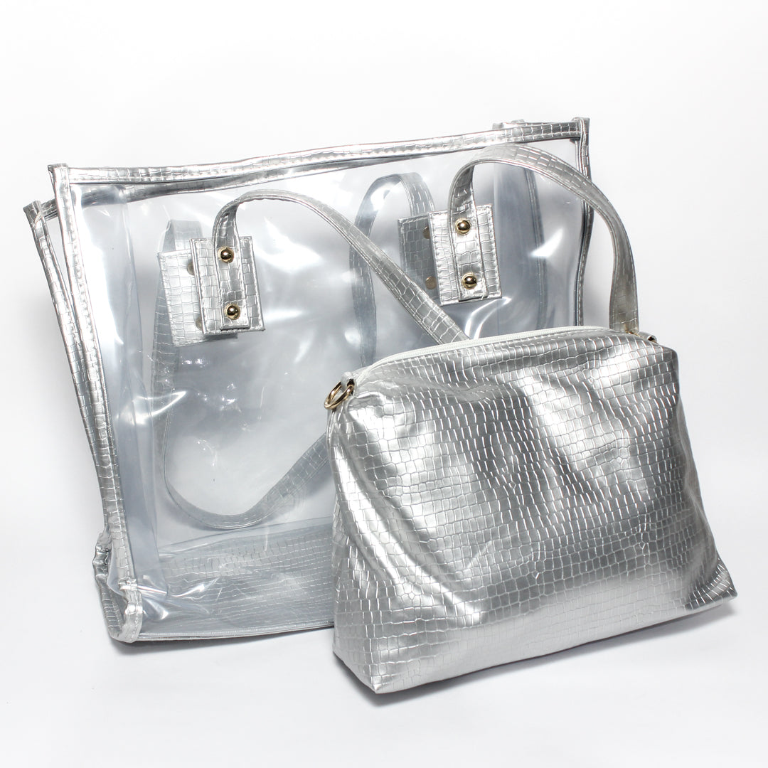 Glitter Women Summer Bag - Silver