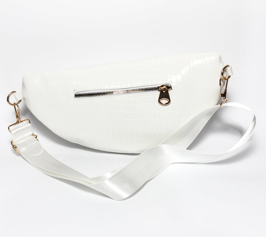 Glitter Women Crossbag - White