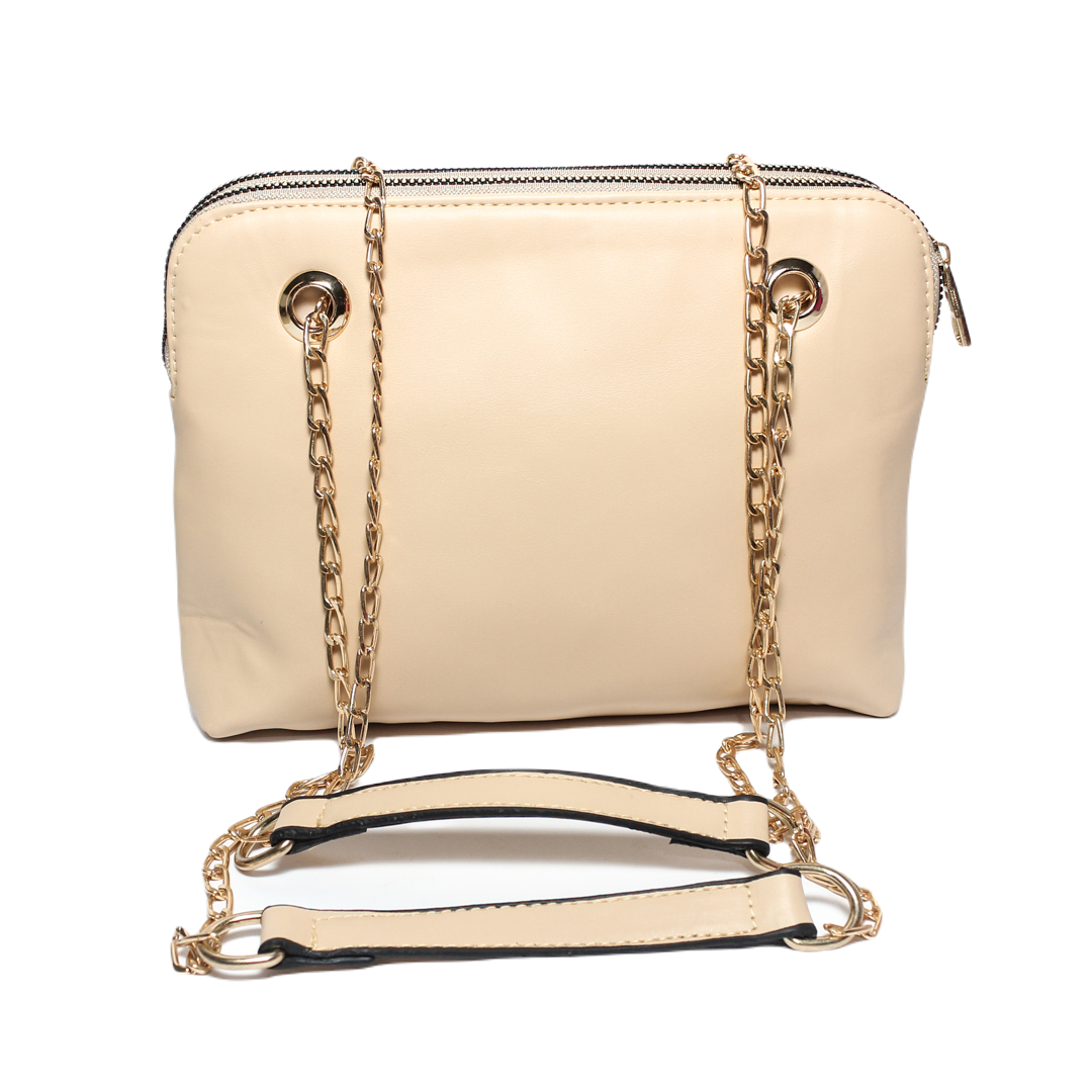 Glitter Women Cross Bag - Beige