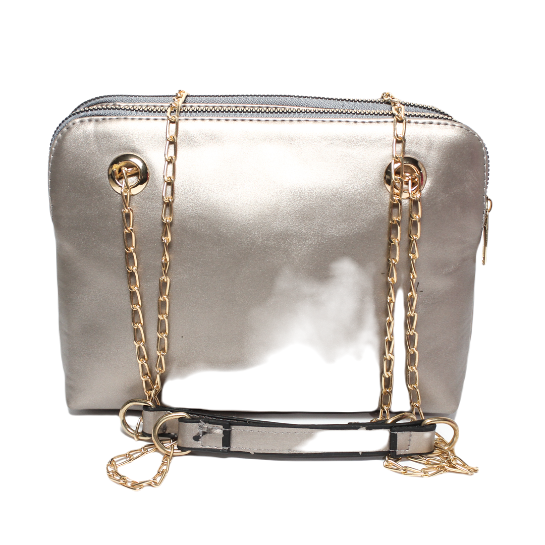 Glitter Women Cross Bag - Bronze