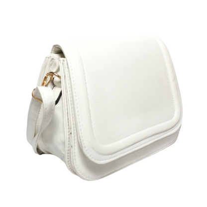 Glitter Women Cross Bag - White