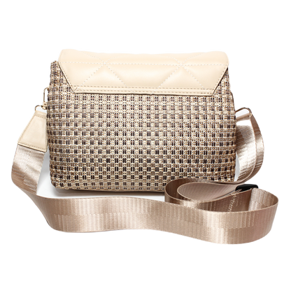 Glitter Women Cross Bag - Beige