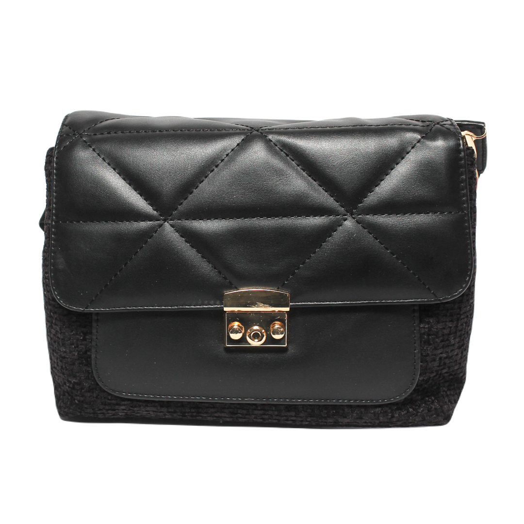 Glitter Women Cross Bag - Black