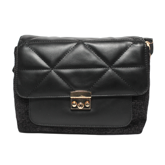 Glitter Women Cross Bag - Black