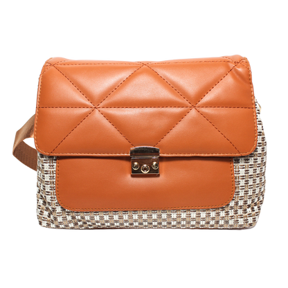 Glitter Women Cross Bag - Camel