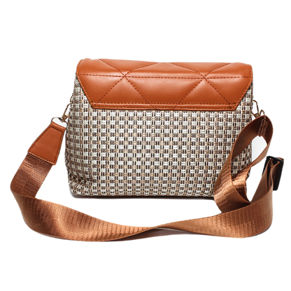 Glitter Women Cross Bag - Camel