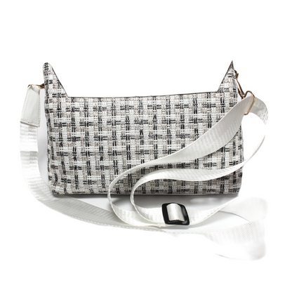 Glitter Women Cross Bag - White