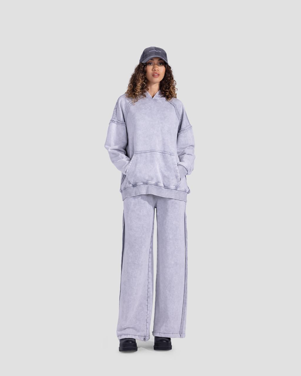 Cotton Washed Set - Light Grey