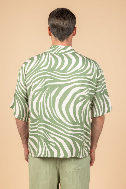 Verdant Mist Boxy Fit Shirt