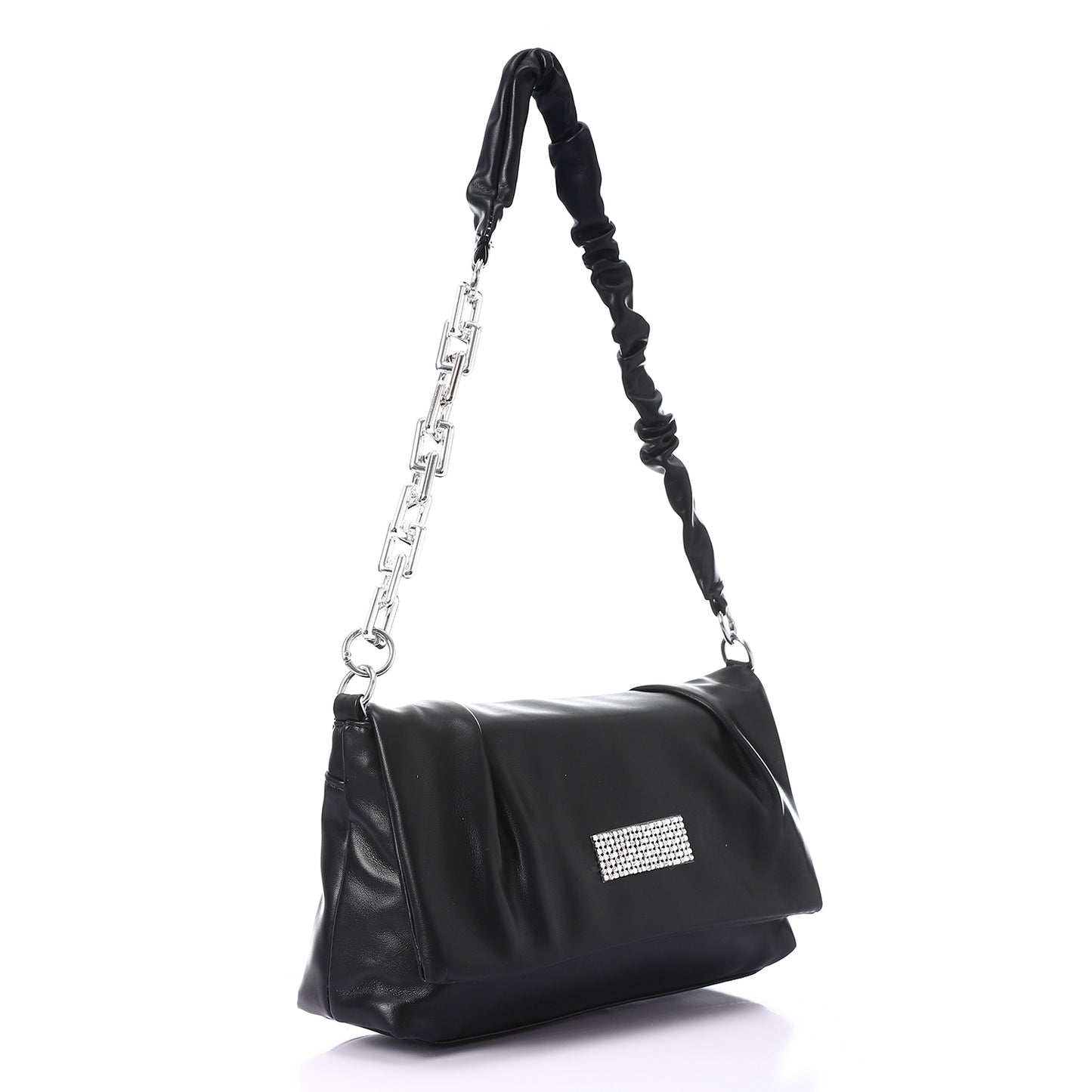 Magnetic And Zipper Closure Cross-Body Bag