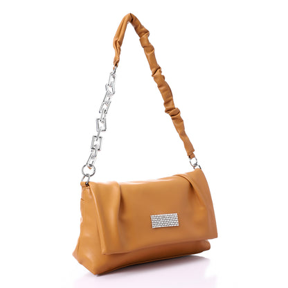 Magnetic And Zipper Closure Cross-Body Bag