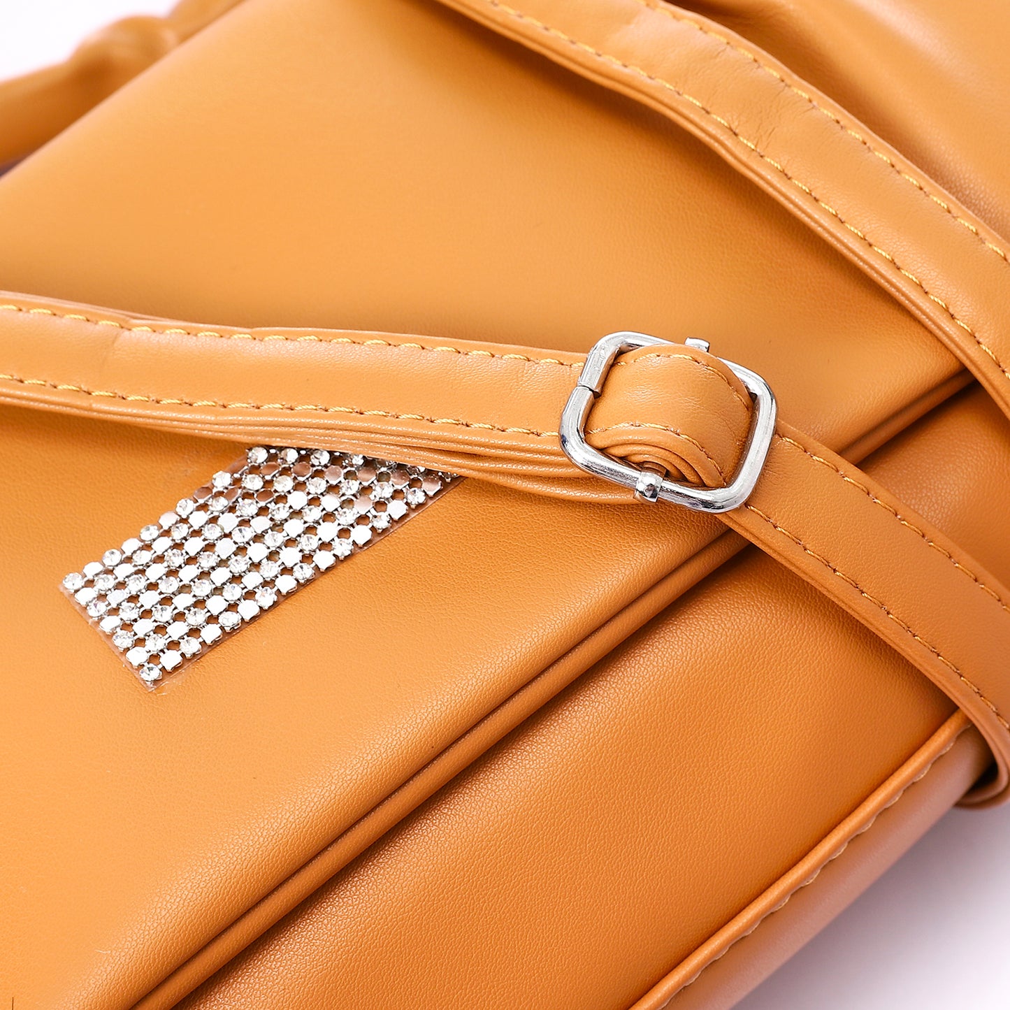 Magnetic And Zipper Closure Cross-Body Bag