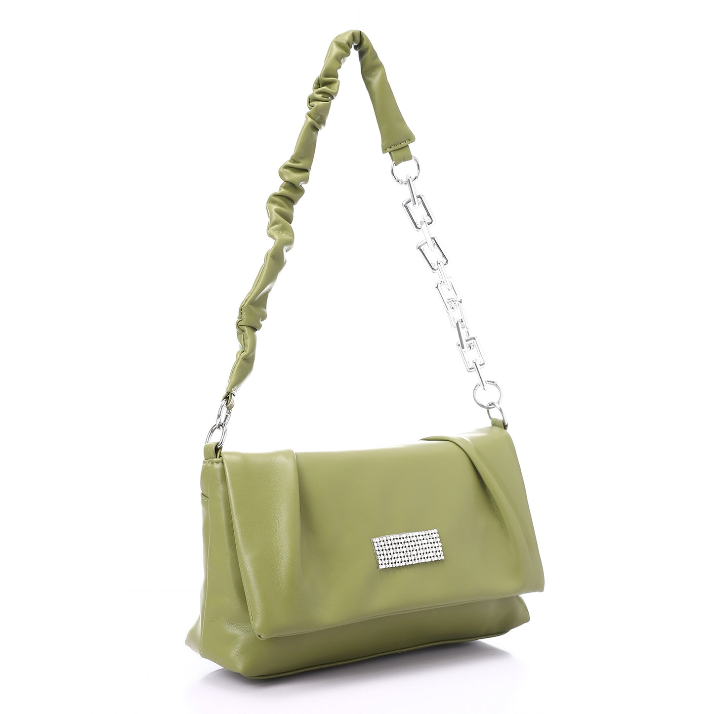 Magnetic And Zipper Closure Cross-Body Bag