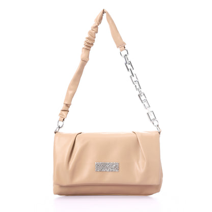 Magnetic And Zipper Closure Cross-Body Bag