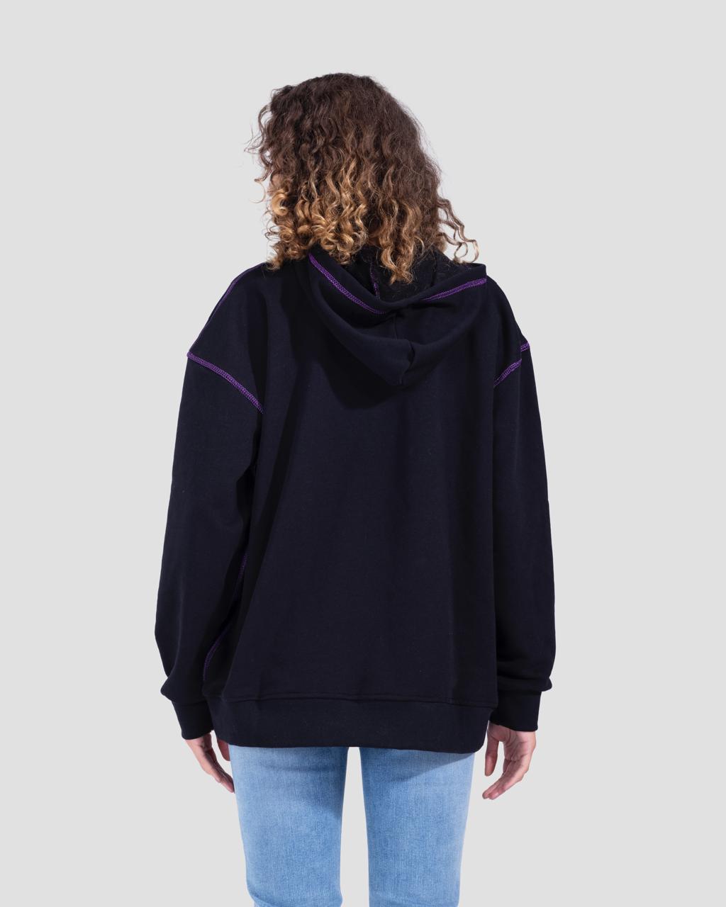 Black Over Purple Hoodie