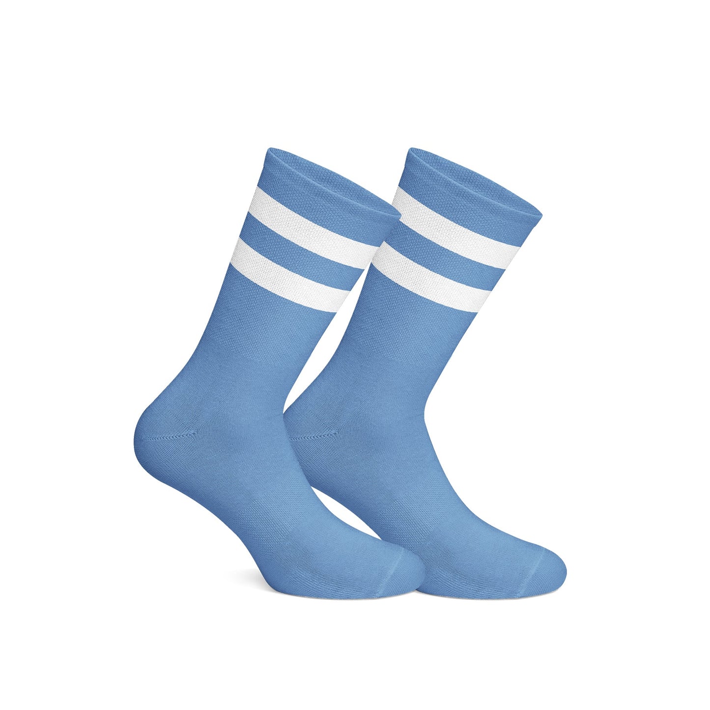 Cotton Basic Crew Socks – Blue