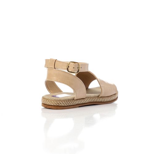 Flocked Leather Sandal