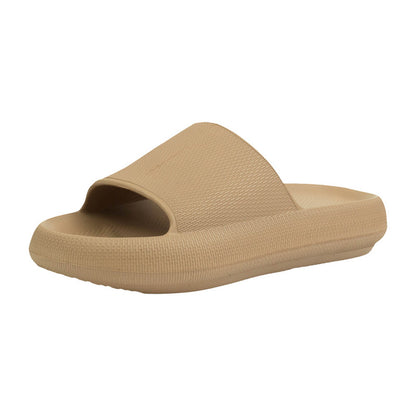 EVA PVC Solid Slide Slippers – Beige