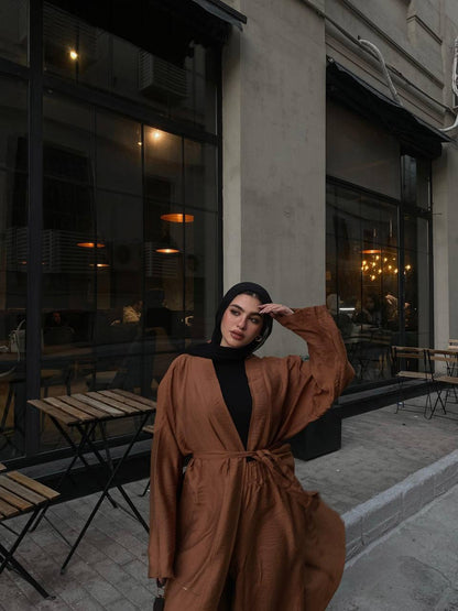 Wrap Linen Set - Havana