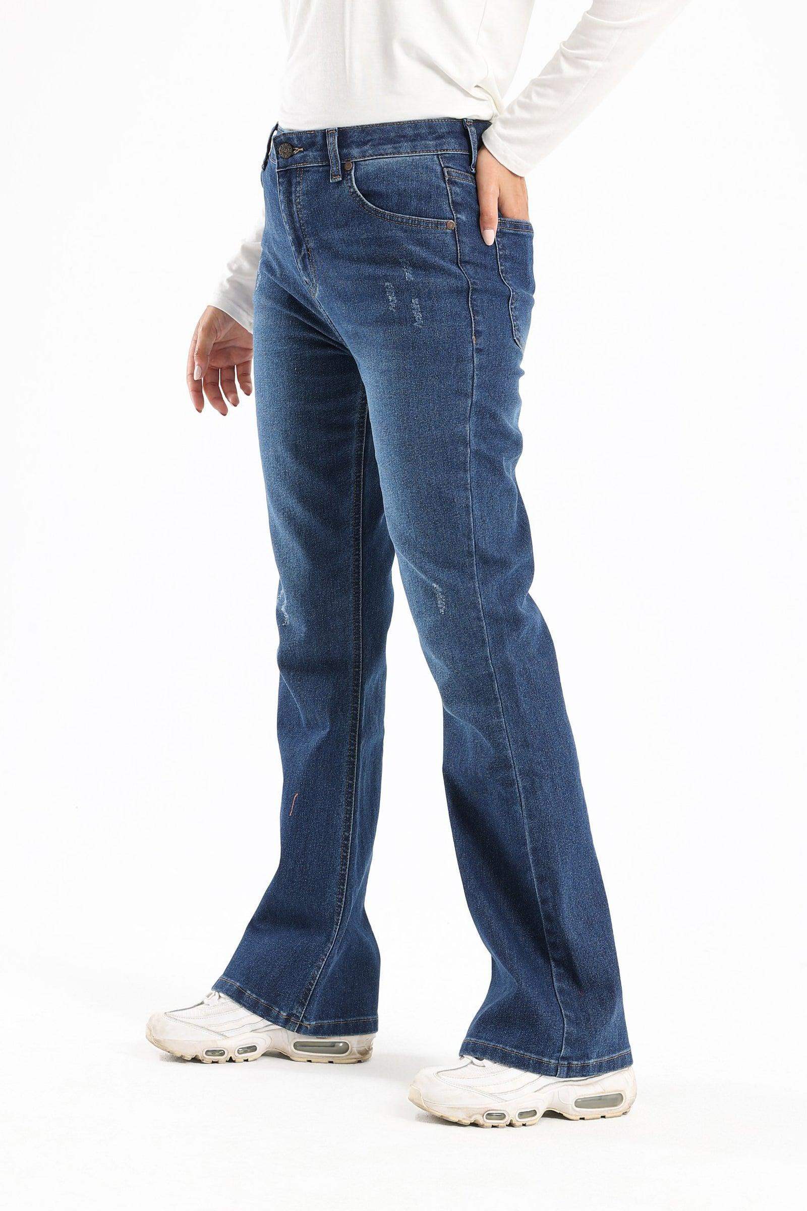 5 Pockets Flared Denim Pants - Carina - ÙƒØ§Ø±ÙŠÙ†Ø§