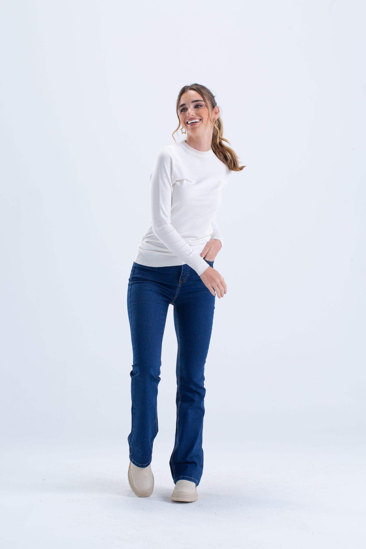 5 Pockets Flared Jeans - Carina - ÙƒØ§Ø±ÙŠÙ†Ø§