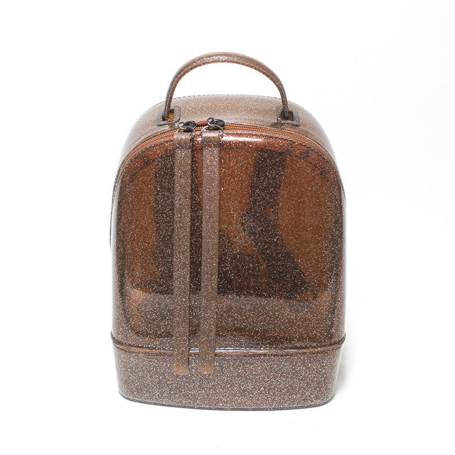 Glitter Backpack Bag - Bronze