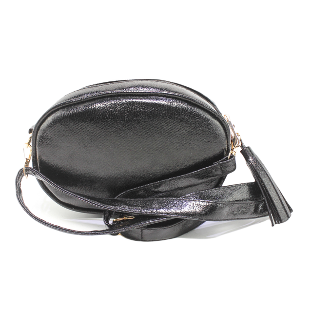 Faux Leather Elegant Handbags - Black