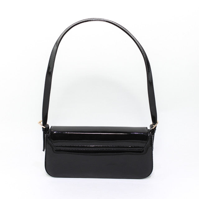Faux Leather Elegant Handbags - Black