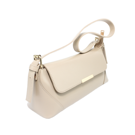 Minimalist Shoulder Bag - Beige
